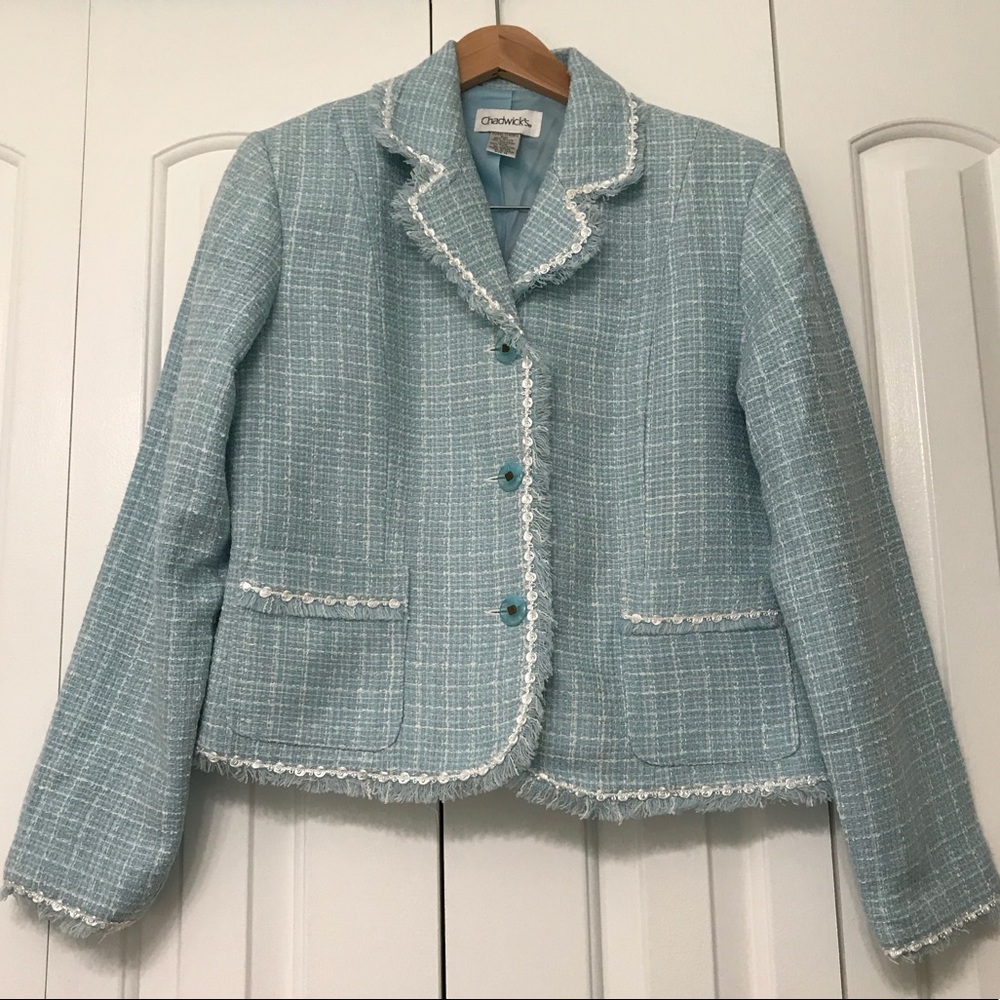 Chadwick’s Light blue blazer jacket
